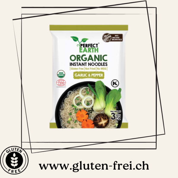 Organic Instant Noodles Garlic & Pepper